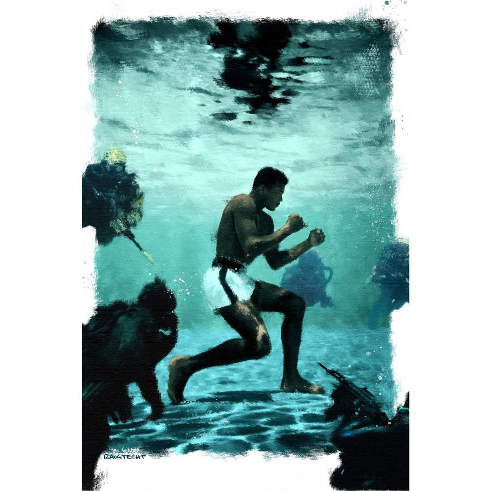 Muhammad Ali 'Water Training' Poster